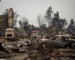 Wildfire in California in October 2017