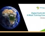 The introduction Lesson of the Digital Earth Africa Training Course. Image: Space in Africa