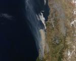 Forest fires in Chile. Image courtesy of NASA.