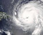 Hurricane Irma in the Caribbean.