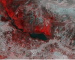 The Copernicus Sentinel-1 image combines two acquisitions over the same area of eastern Iraq, one from 14 November 2018 before heavy rains fell and one from 26 November 2018 after the storms. 