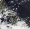 The coasts of Sri Lanka and India showing sediments left after a tsunami