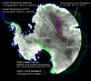 Remote Sensing image showsing the coldest place on Earth 