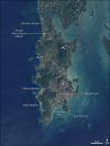 satellite image of the island of Phuket before the tsunami hit