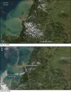 Satellite image of flooding in Chile