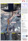 satellite image of flood affected areas in the Solomon islands