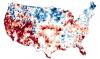 Map of the groundwater deficit based on GRACE data