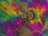 Napa Valley earthquake captured in an interferogram.