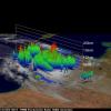 TRMM Precipitation Radar image of tropical cyclone
