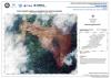 Satellite-based map of the area affected by the landslide
