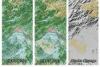 Three panels from the National Land Cover Database depicting land cover change in the vicinity of Fairbanks, Alaska, from 2001 to 2011