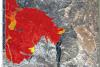 Grading map to monitor fires in the South of Spain (Image: Copernicus)