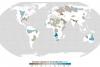 Annual change in groundwater storage from 2003 to 2013 in the 37 largest aquifer systems in the world (Image: NASA)