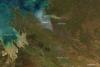 MODIS acquired this image of dozens of managed fires