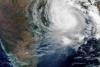 On 20 May 2020, the Copernicus Sentinel Mission captured this image of Cyclone Amphan making landfall over Bangladesh. Image: contains modified Copernicus Sentinel data (2020), processed by ESA, CC BY-SA 3.0 IGO.
