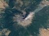 Volcanic eruption. Image: NASA Earth Observatory.