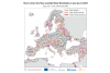 Map of Europe Flow Networds Exeeding Flood Thresholds 2023
