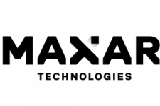 Maxar logo. Maxar logo.