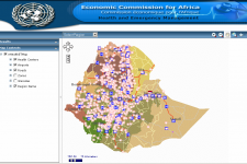 E-health System developed by ECA using geospatial data