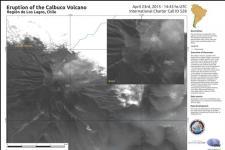 Eruption of the Calbuco Volcano, Chile, April 23rd, 2015.