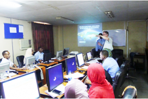 Training the use of space technologies for disaster risk reduction.