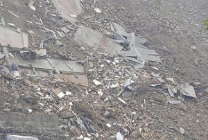 Devastation caused by an earthquake in Pakistan in 2005.
