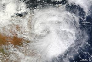 Tropical Cyclone 3A is just the fifth storm to strike the country since 1966