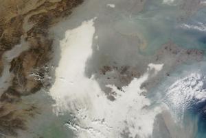 Smog over China seen from Space by NASA