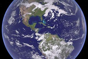 satellite image of the Earth