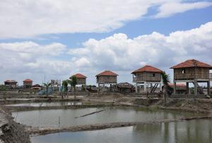 resilient village was built in Bangladesh after Cyclone hit the coast