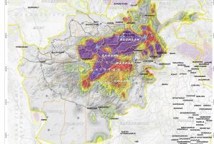 International Charter activation for floods in Afghanistan, satellite images