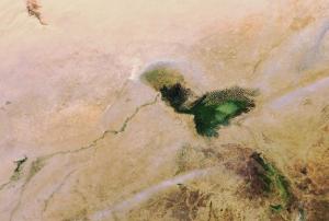 Satellite image shows Lake Chad 