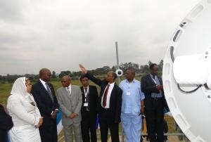 Representatives of RCMRD during the launch of the MODIS receiving station
