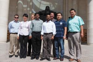 Eight international experts formed the UN-SPIDER TAM mission team