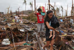 The report states that almost 22 million people were displaced by disasters in 2013.