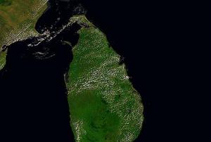 Sri Lanka seen from space (Image: ESA)