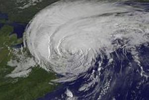 Hurricane Irene reaching New York City on 28 August 2011