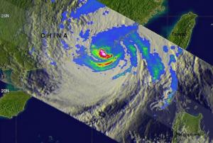Typhoon USAGI approaching East coast of China