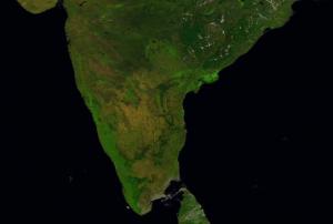 Satellite view of India (Image: NASA)