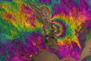 Copernicus satellite's image of the Napa Valley quake captured on 2 February 2014.