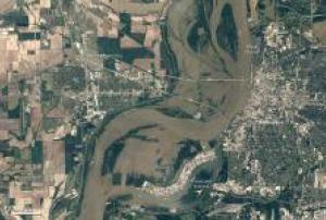 Flooding of the Mississippi river in 2011 (Image: NASA)