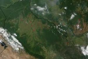 True-color MODIS image of Bolivia (Image: NASA)