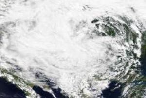 Yvette storm in Southeast Europe and Balkans in 2014 (Image: NASA)