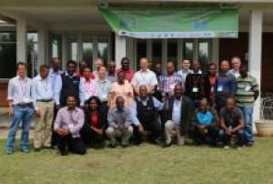 Group picture of the participants of the workshop on digital elevation models