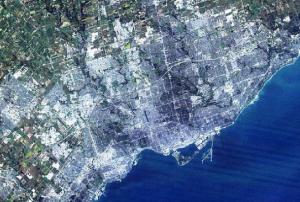 Landsat image of Toronto, capital of Ontario, Canada (Image: NASA)
