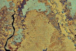Satellite image of the Kalimantan region, which will not suffer drought in 2015 (Image: ESA)
