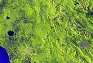 The false-colour image of the Italian landscape is captured with Copernicus Sentinel-1B satellite. This region is prone to earthquakes. Sentinel-1’s radar technology can provide images with a resolution of 10 m and within hours of acquisition to aid emergency response. Image: ESA.