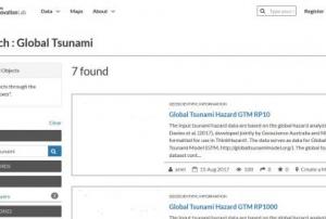 Screenshot of Global Tsunami Model