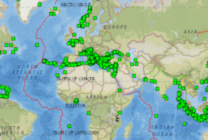 Screenshot of Historical Earthquake Database 