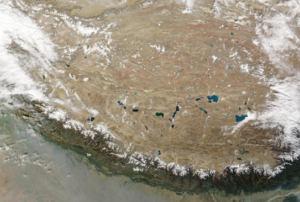 Satellite image of the Tibetan Plateau. Image: Jeff Schmaltz, MODIS Rapid Response Team, NASA/GSFC